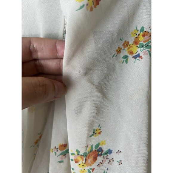 VTG Betsey Johnson Urban Outfitters 90s Sheer Floral Cottagecore Grunge Dress M - Picture 10 of 10